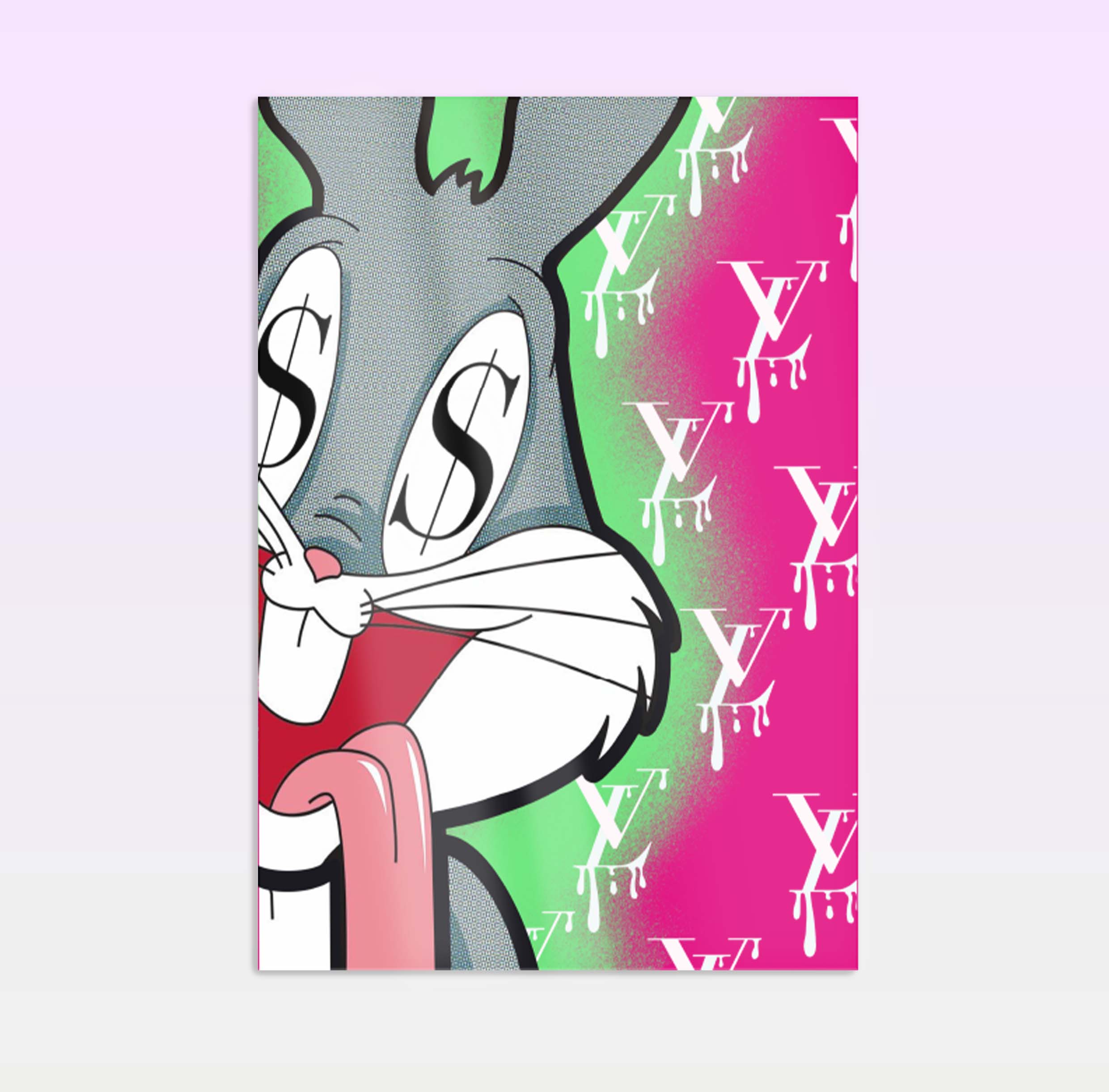 Królik Bugs (Bugs Bunny) - obraz na szkle