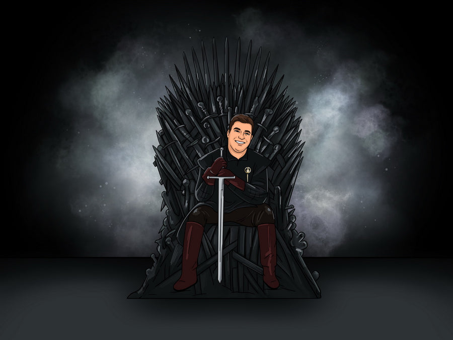 Game of Thrones - personalizowany obraz, cartoonizowany portret