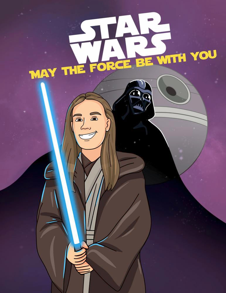 Star Wars - personalizowany obraz, cartoonizowany portret