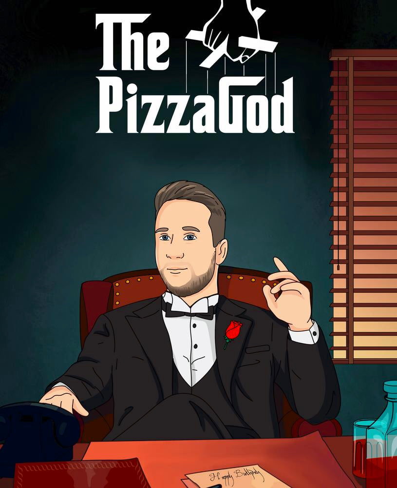 The Godfather (Ojciec Chrzestny) - personalizowany obraz, cartoonizowany portret