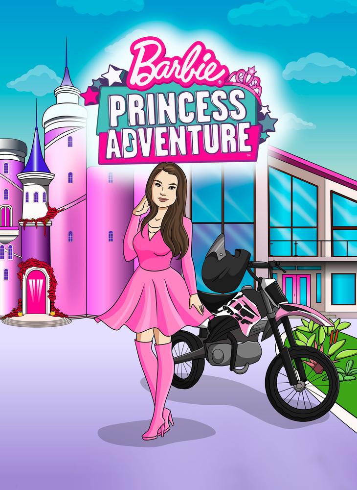 Barbie - personalizowany obraz, cartoonizowany portret