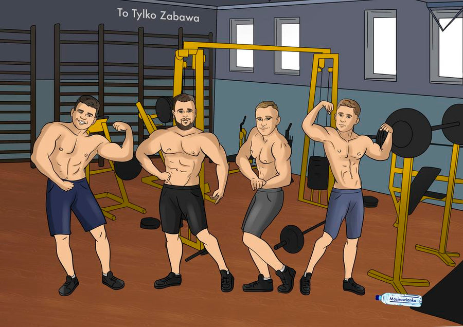 Portret w stylu piłkarskim / sportowym - personalizowany obraz ze zdjęcia - Homy Post