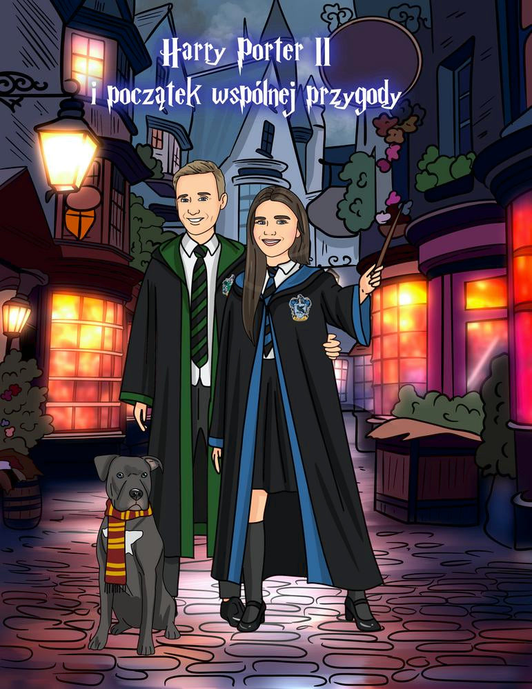 Harry Potter - personalizowany obraz, cartoonizowany portret