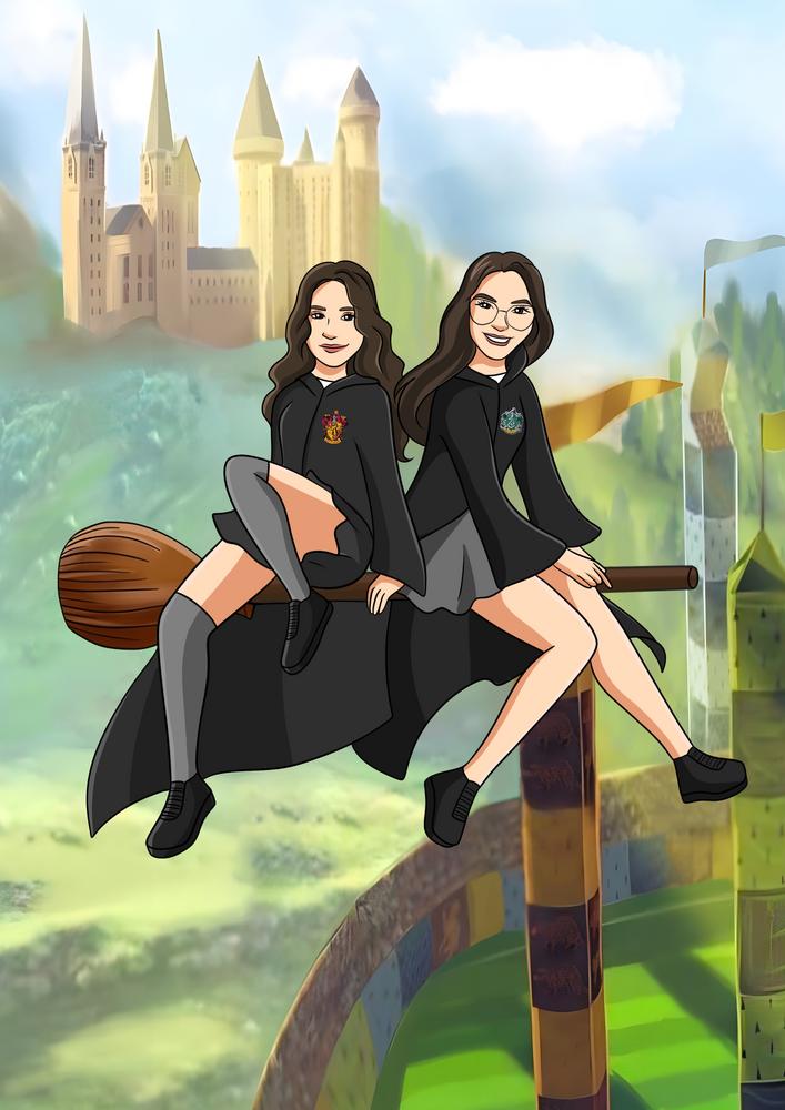 Harry Potter - personalizowany obraz, cartoonizowany portret