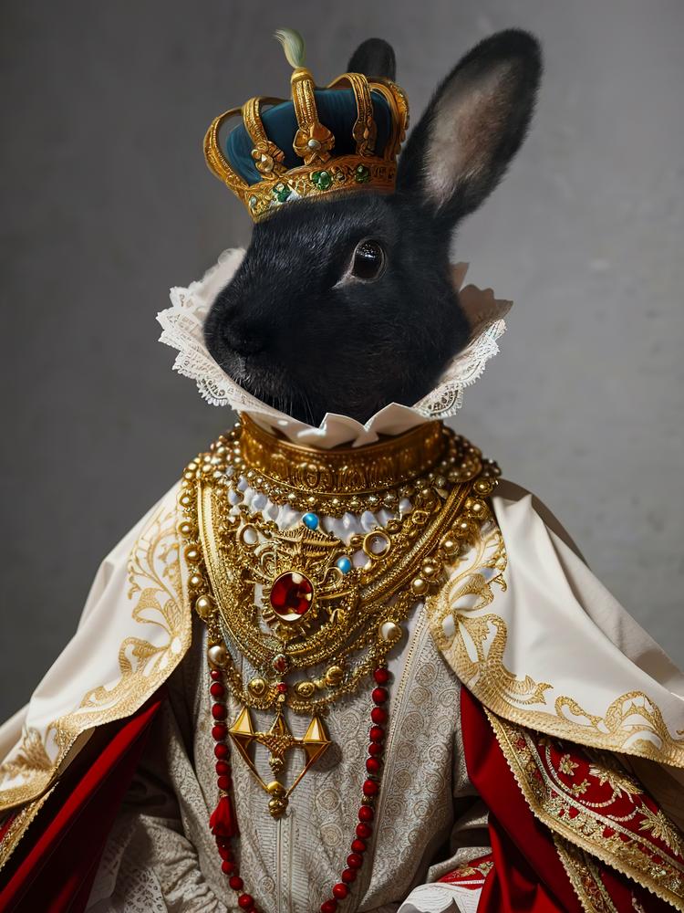 Portret pupila - personalizowany królewski obraz zwierzaka - Homy Post