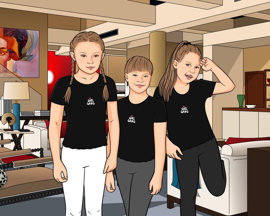 Gossip Girl (Plotkara) - personalizowany obraz, cartoonizowany portret - Homy Post