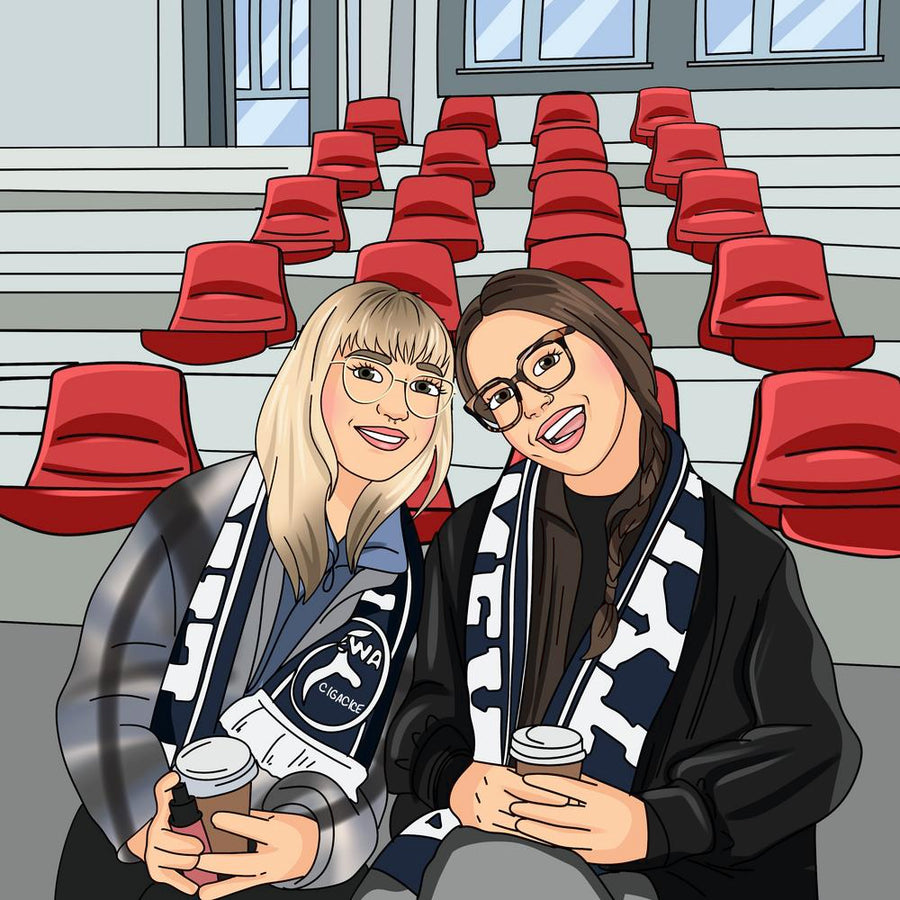 Portret w stylu piłkarskim / sportowym - personalizowany obraz ze zdjęcia - Homy Post