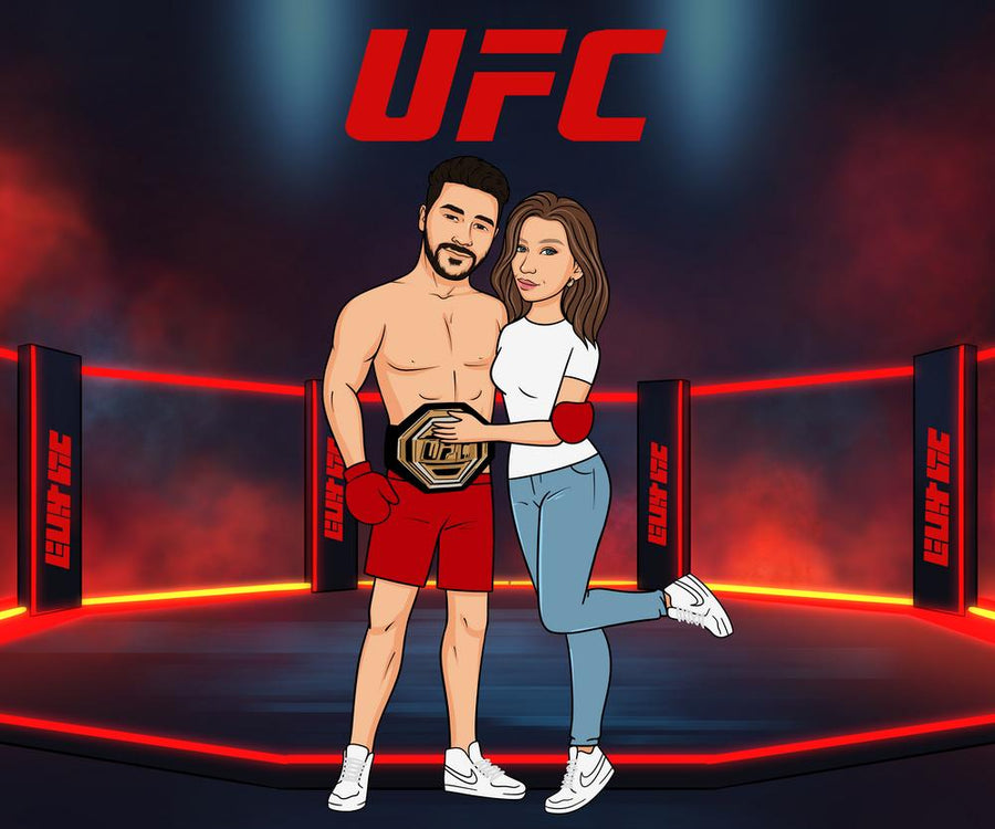 Portret w stylu piłkarskim / sportowym - personalizowany obraz ze zdjęcia - Homy Post