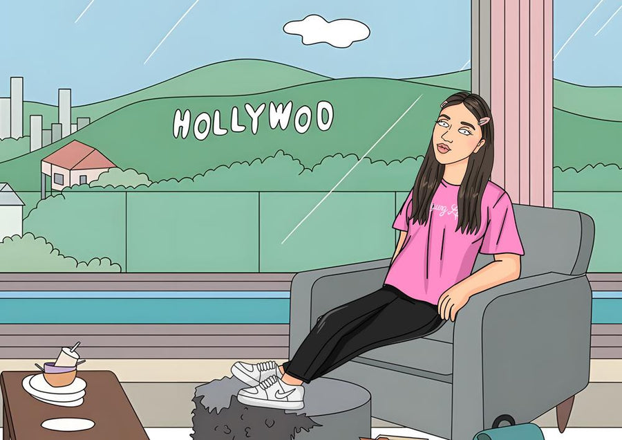 BoJack Horseman - personalizowany obraz, cartoonizowany portret