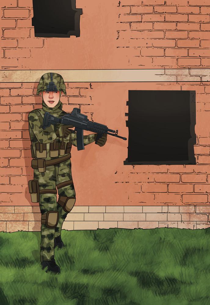 Portret zawodowy, strażacki - personalizowany obraz w stylu kreskówki - Homy Post