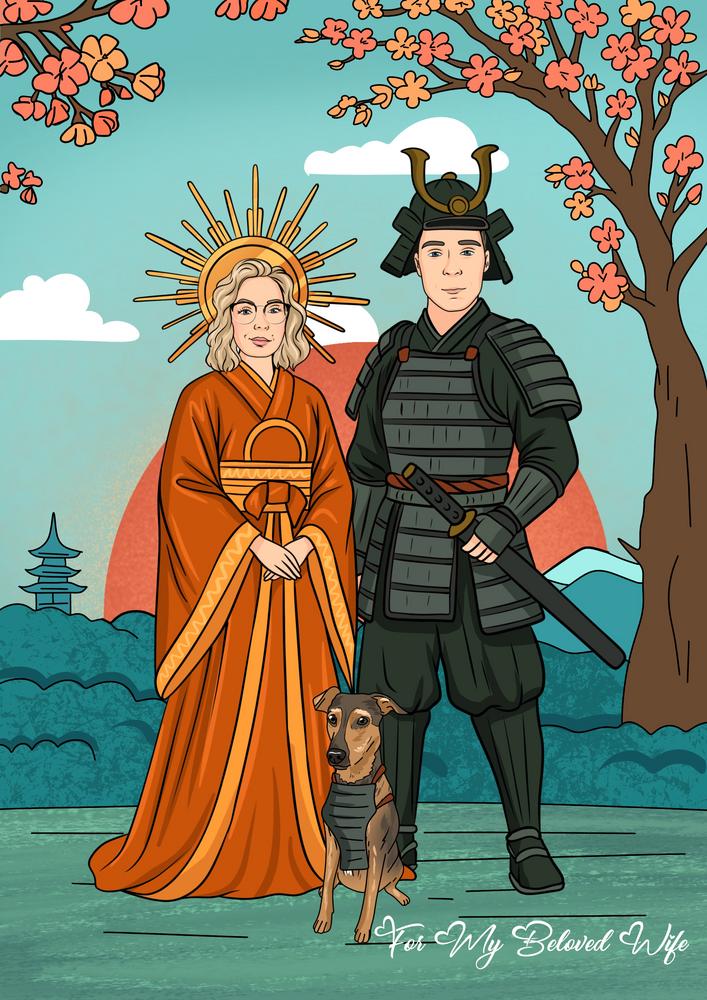 W Anime stylu - personalizowany obraz, cartoonizowany portret - Homy Post