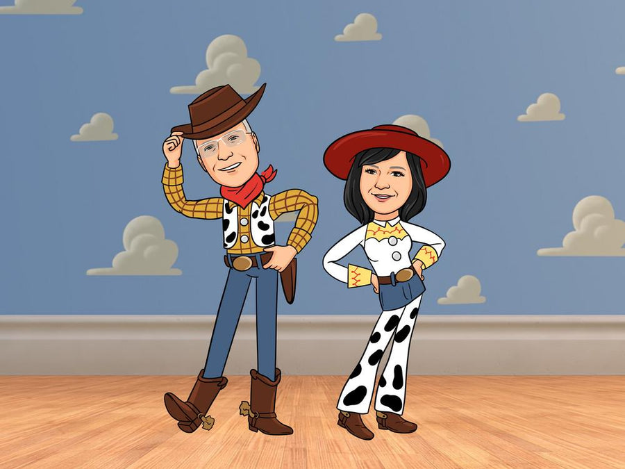 Toy Story - personalizowany obraz, cartoonizowany portret