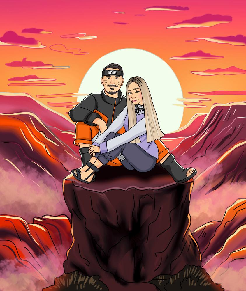 Naruto - personalizowany obraz, cartoonizowany portret