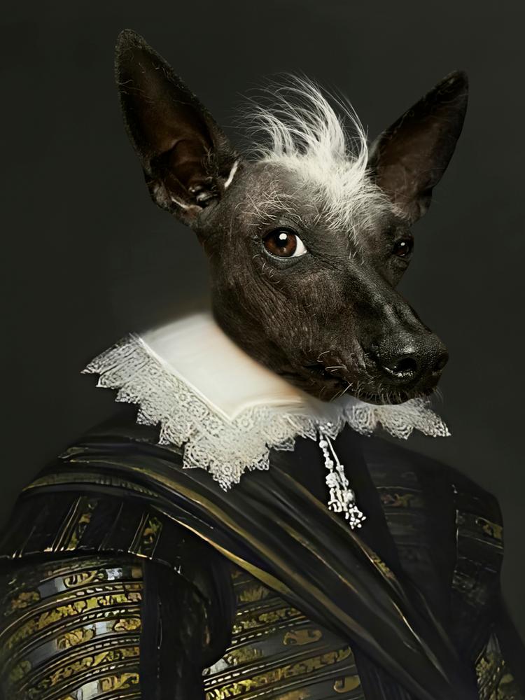 Portret pupila - personalizowany królewski obraz zwierzaka - Homy Post