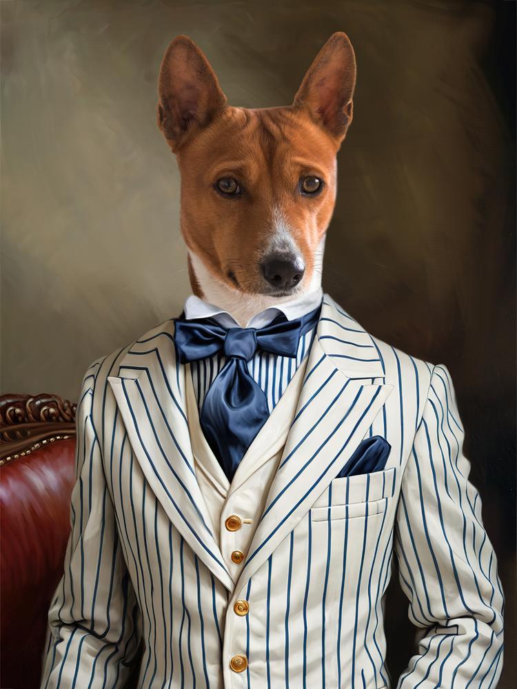 Portret pupila - personalizowany królewski obraz zwierzaka - Homy Post