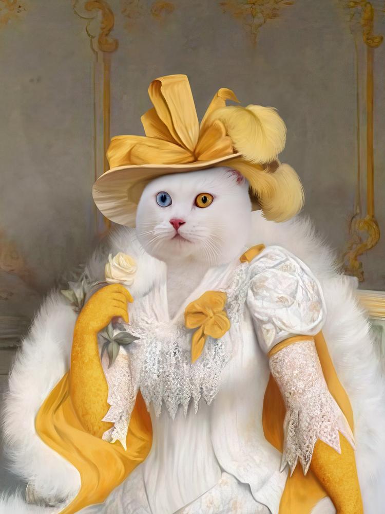 Portret pupila - personalizowany królewski obraz zwierzaka - Homy Post