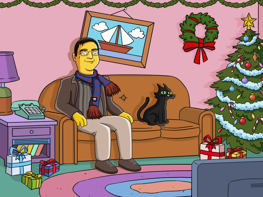 Simpsonowie (The Simpsons) - personalizowany obraz, cartoonizowany portret