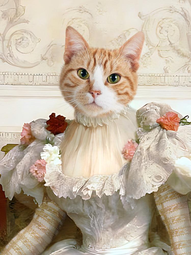 Portret pupila - personalizowany królewski obraz zwierzaka - Homy Post