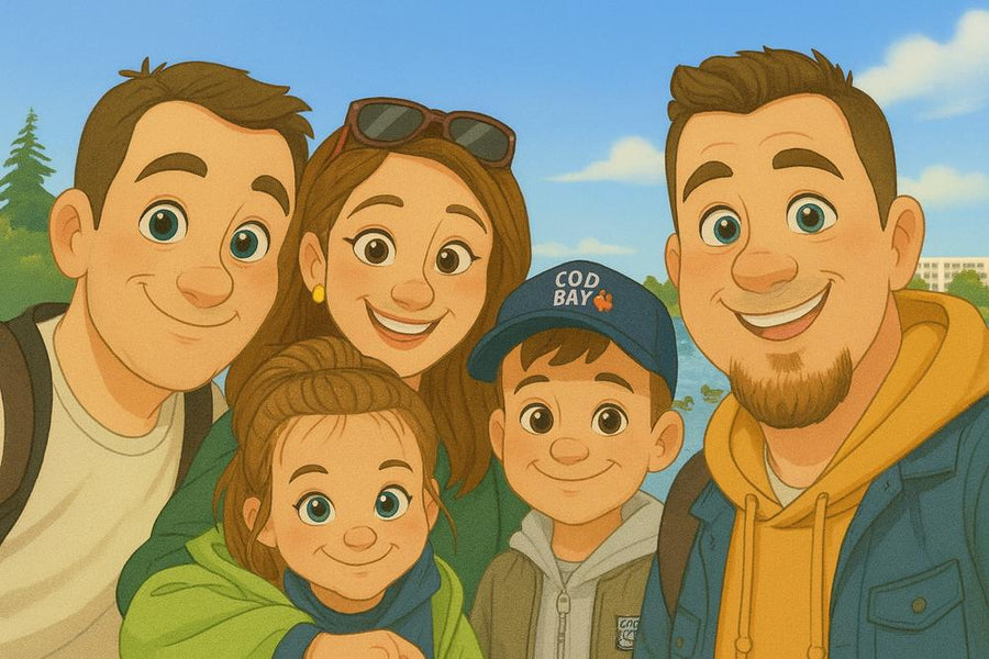 Generator AI portretów kreskówkowych: Druk obrazu w bajkowym stylu