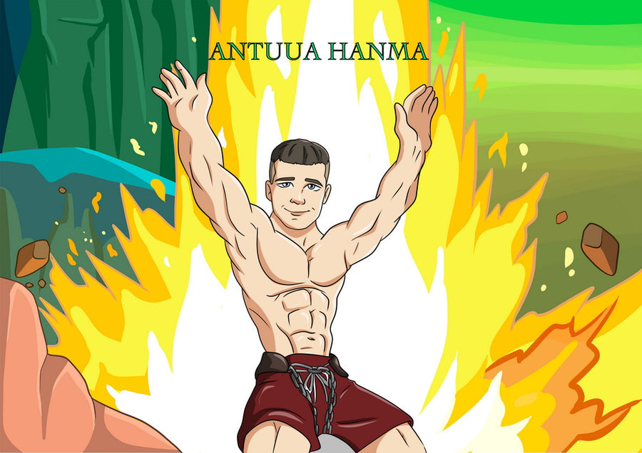 Dragon Ball - personalizowany obraz, cartoonizowany portret