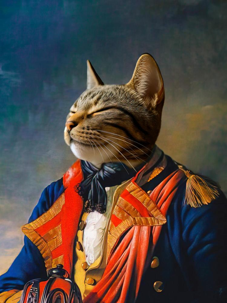 Portret pupila - personalizowany królewski obraz zwierzaka