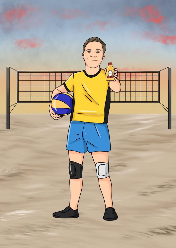 Portret w stylu piłkarskim / sportowym - personalizowany obraz ze zdjęcia - Homy Post