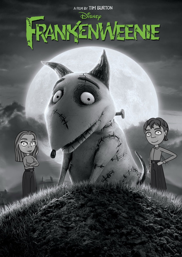Frankenweenie - personalizowany obraz, cartoonizowany portret