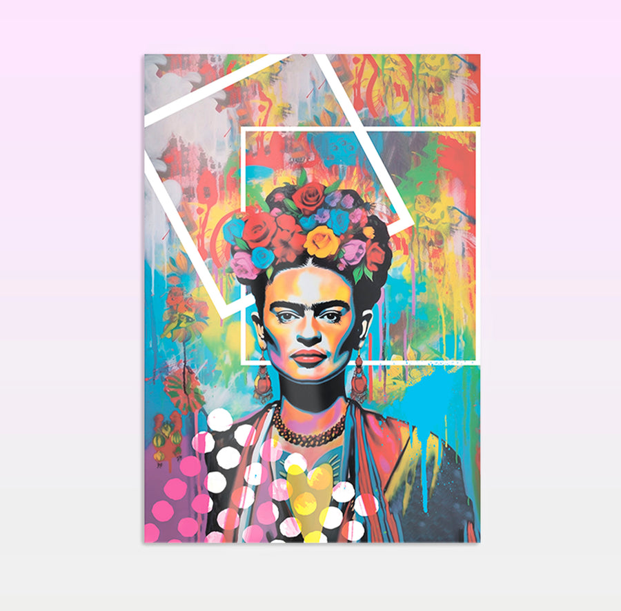 Frida Kahlo - obraz na szkle