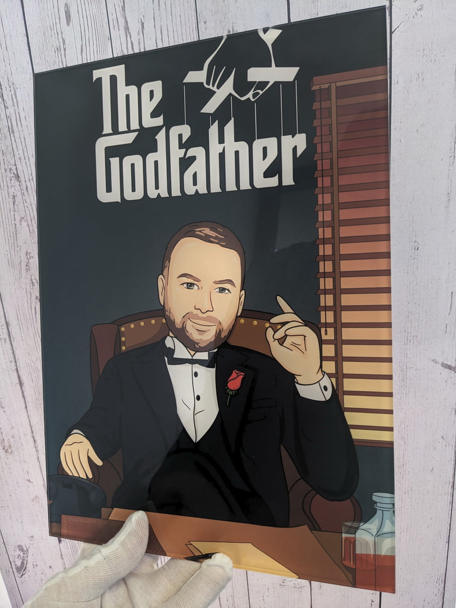 The Godfather - personalizowany obraz, cartoonizowany portret