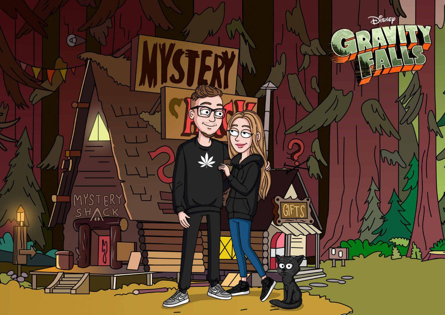 Gravity Falls (Wodogrzmoty Małe) - personalizowany obraz, cartoonizowany portret