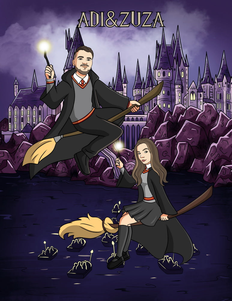 Harry Potter - personalizowany obraz, cartoonizowany portret