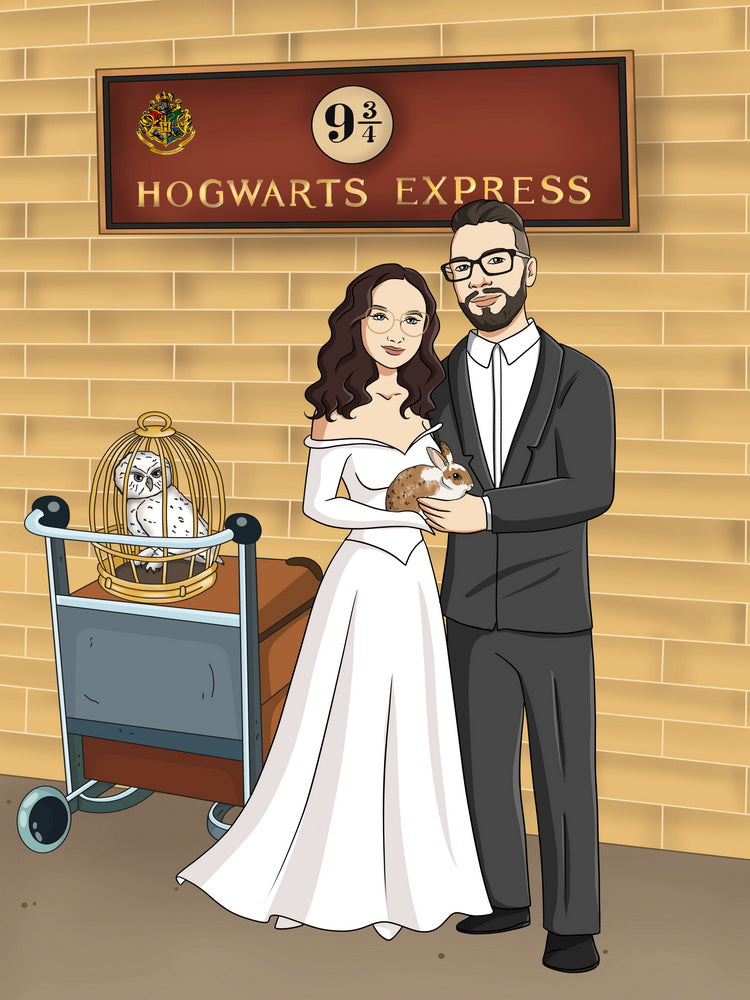 Harry Potter - personalizowany obraz, cartoonizowany portret
