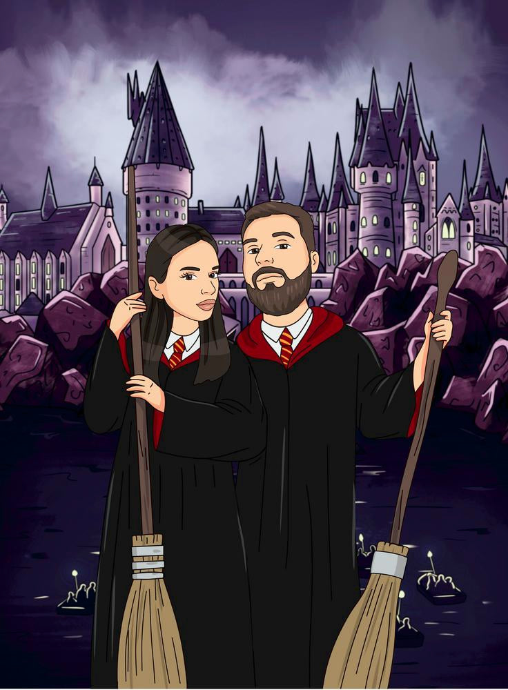 Harry Potter - personalizowany obraz, cartoonizowany portret