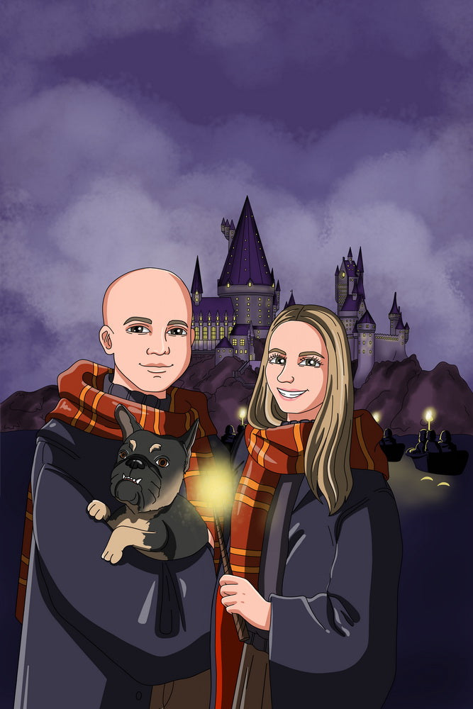 Harry Potter - personalizowany obraz, cartoonizowany portret