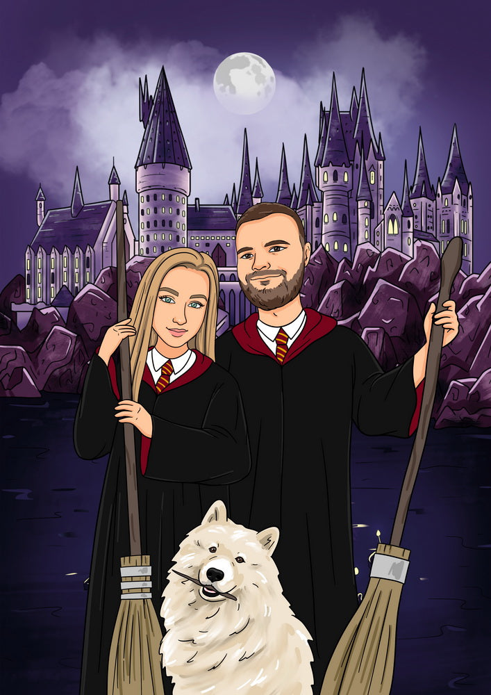 Harry Potter - personalizowany obraz, cartoonizowany portret
