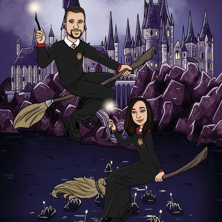 Harry Potter - personalizowany obraz, cartoonizowany portret