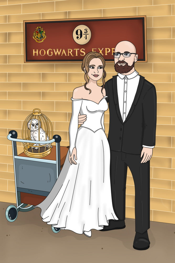 Harry Potter - personalizowany obraz, cartoonizowany portret