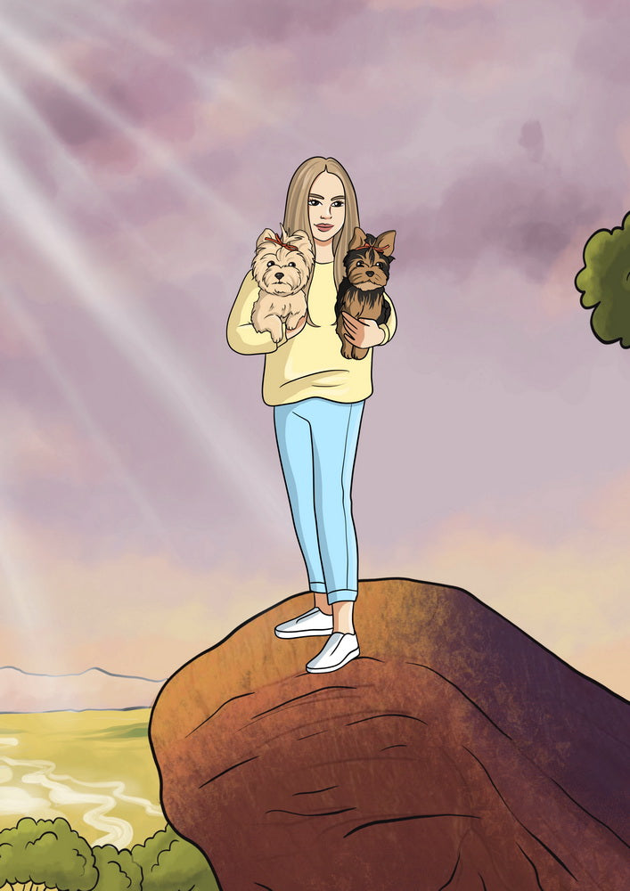 Lion King (Król Lew) - personalizowany obraz, cartoonizowany portret