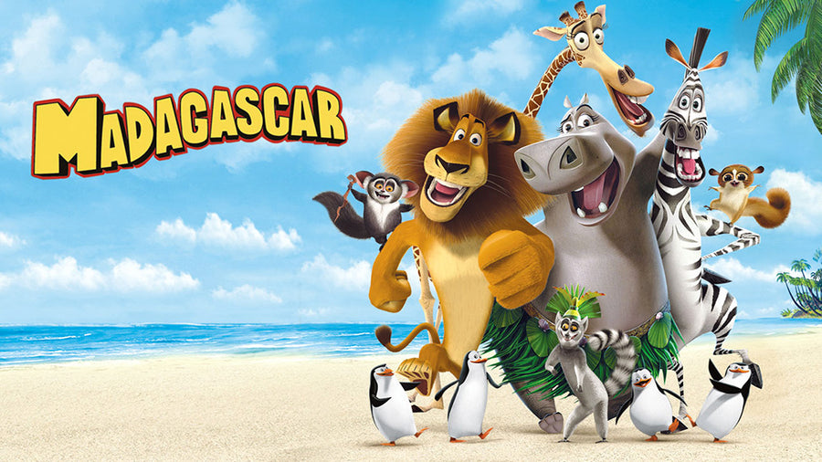 Madagascar (Madagaskar) - personalizowany obraz, cartoonizowany portret