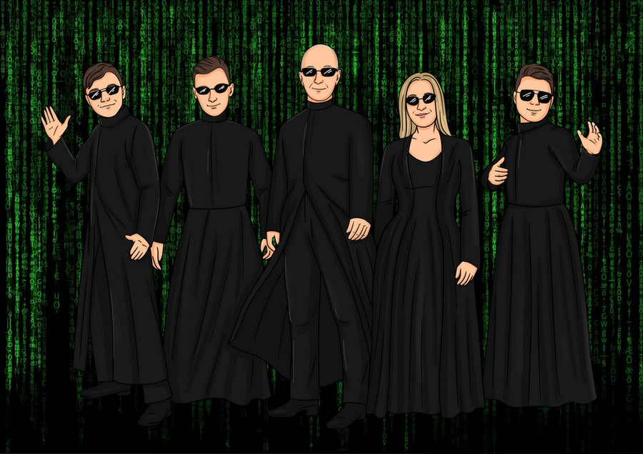 The Matrix - personalizowany obraz, cartoonizowany portret