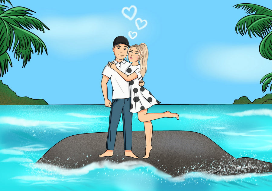 Moana (Vaiana) - personalizowany obraz, cartoonizowany portret