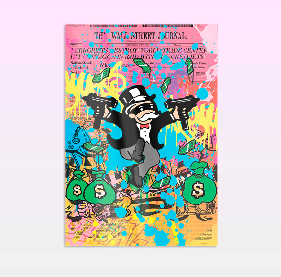 Mr. Monopoly - obraz na szkle