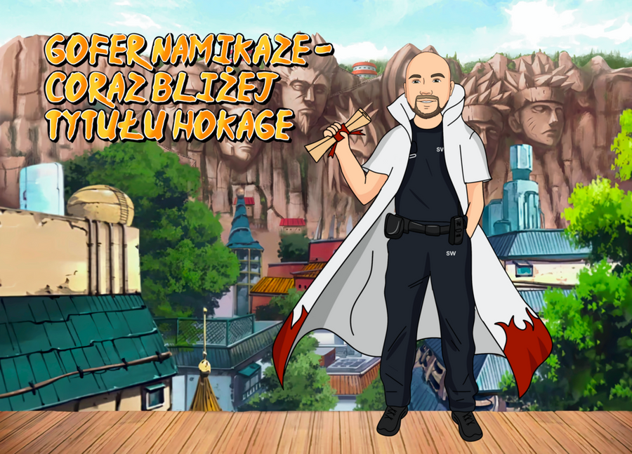 Naruto - personalizowany obraz, cartoonizowany portret