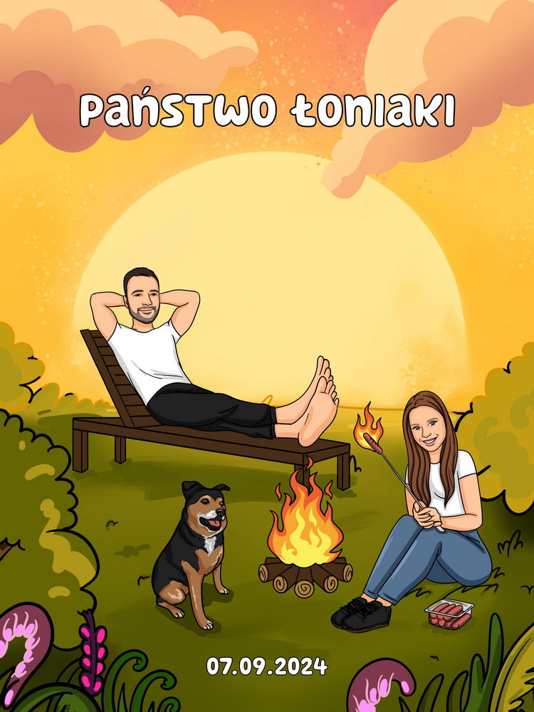 W swoim własnym stylu - personalizowany obraz, cartoonizowany portret