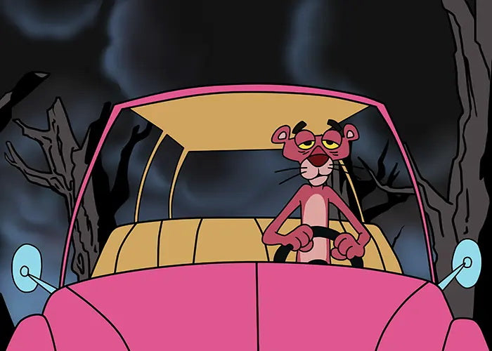 The Pink Panther (Różowa Pantera) - personalizowany obraz, cartoonizowany portret