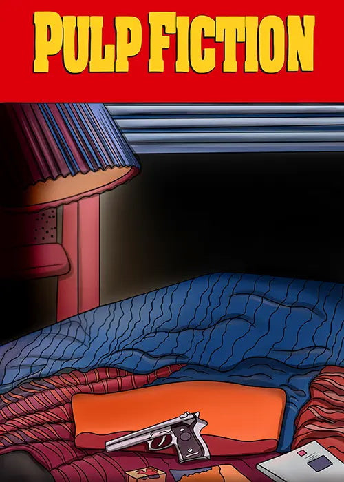 Pulp Fiction - personalizowany obraz, cartoonizowany portret
