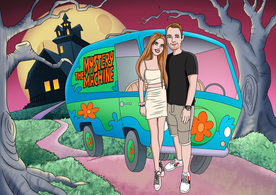 Szkiełko Scooby Doo - personalizowany obraz, portret na szkle