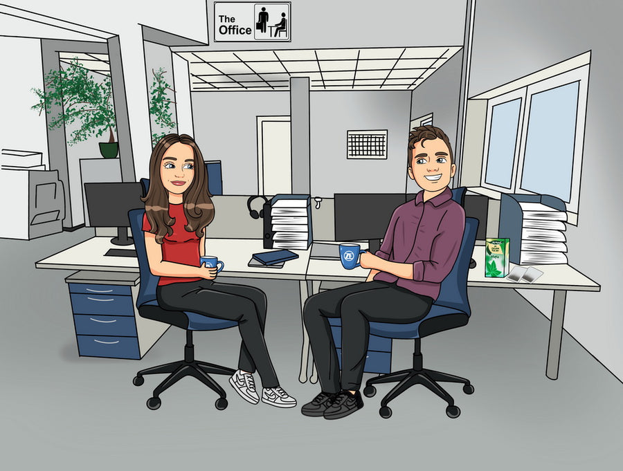 The Office (Biuro) - personalizowany obraz, cartoonizowany portret