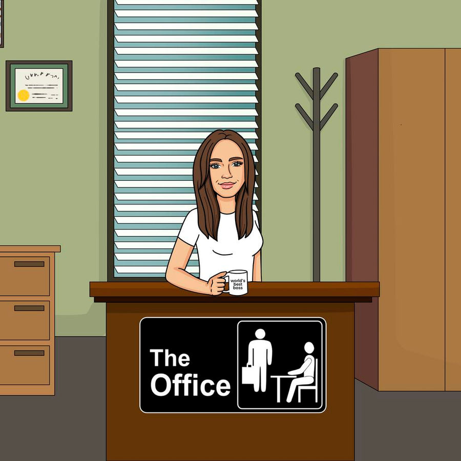 The Office (Biuro) - personalizowany obraz, cartoonizowany portret