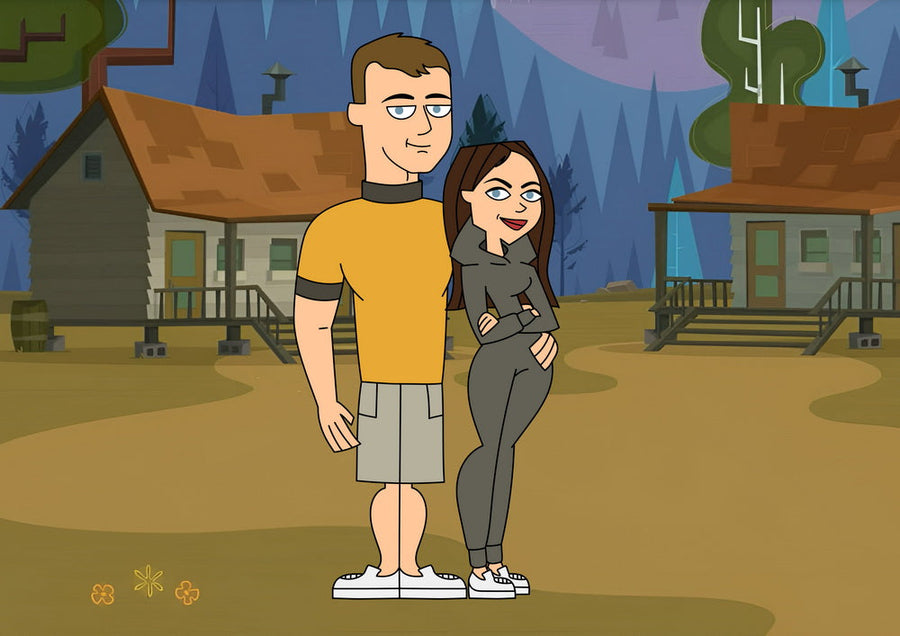 Total Drama (Totalna Porażka) - personalizowany obraz, cartoonizowany portret